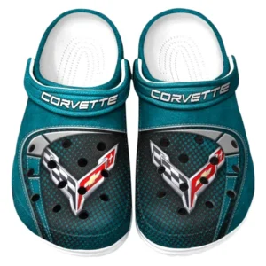 Chevrolet Corvette Crocs Sandals For Men Women, Gift For Chevrolet Corvette Fan CAR177031425562 - Cyan