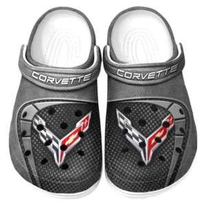 Chevrolet Corvette Crocs Sandals For Men Women, Gift For Chevrolet Corvette Fan CAR177031425562 - Gray