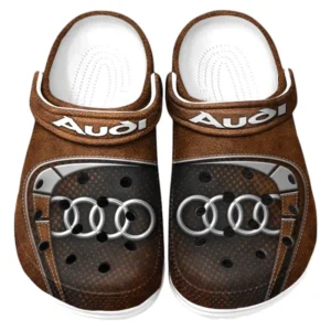 Audi Crocs Sandals For Men Women, Gift For Audi Fan CAR177031425564 - Brown