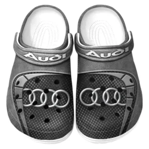 Audi Crocs Sandals For Men Women, Gift For Audi Fan CAR177031425564 - Gray