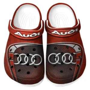 Audi Crocs Sandals For Men Women, Gift For Audi Fan CAR177031425564 - Red