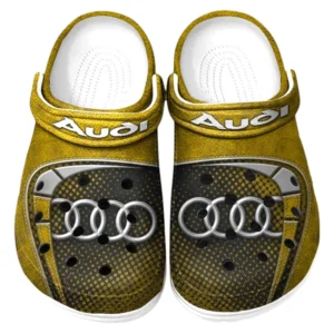 Audi Crocs Sandals For Men Women, Gift For Audi Fan CAR177031425564 - Yellow