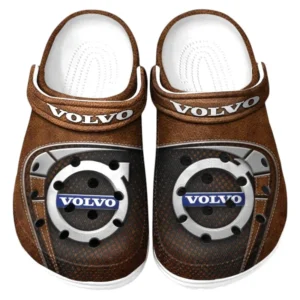 Volvo Crocs Sandals For Men Women, Gift For Volvo Fan CAR177031425565 - Brown