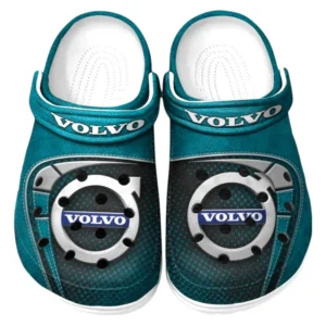 Volvo Crocs Sandals For Men Women, Gift For Volvo Fan CAR177031425565 - Cyan