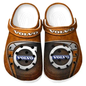 Volvo Crocs Sandals For Men Women, Gift For Volvo Fan CAR177031425565 - Orange