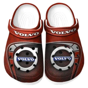 Volvo Crocs Sandals For Men Women, Gift For Volvo Fan CAR177031425565 - Red