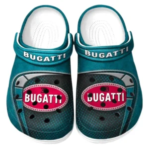 Bugatti Crocs Sandals For Men Women, Gift For Bugatti Fan CAR177031425566 - Cyan