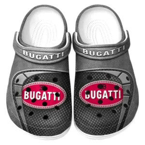 Bugatti Crocs Sandals For Men Women, Gift For Bugatti Fan CAR177031425566 - Gray
