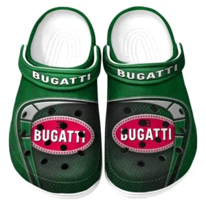 Bugatti Crocs Sandals For Men Women, Gift For Bugatti Fan CAR177031425566 - Green