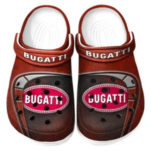 Bugatti Crocs Sandals For Men Women, Gift For Bugatti Fan CAR177031425566 - Red