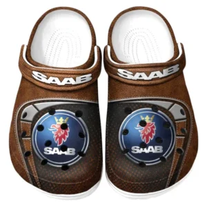 Saab Crocs Sandals For Men Women, Gift For Saab Fan CAR177031425567 - Brown
