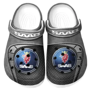 Saab Crocs Sandals For Men Women, Gift For Saab Fan CAR177031425567 - Gray