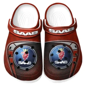 Saab Crocs Sandals For Men Women, Gift For Saab Fan CAR177031425567 - Red