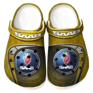 Saab Crocs Sandals For Men Women, Gift For Saab Fan CAR177031425567 - Yellow