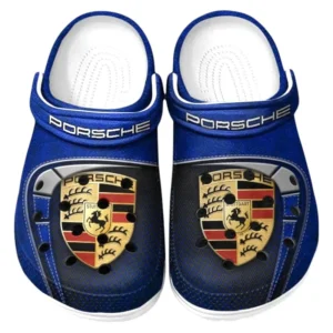 Porsche Crocs Sandals For Men Women, Gift For Porsche Fan CAR177031425569 - Blue