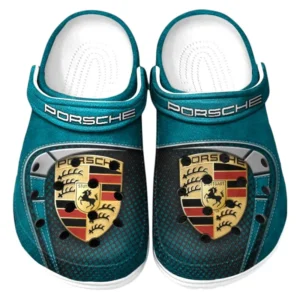 Porsche Crocs Sandals For Men Women, Gift For Porsche Fan CAR177031425569 - Cyan