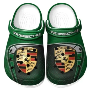 Porsche Crocs Sandals For Men Women, Gift For Porsche Fan CAR177031425569 - Green