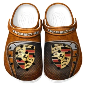 Porsche Crocs Sandals For Men Women, Gift For Porsche Fan CAR177031425569 - Orange
