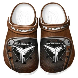 Polaris Slingshot Crocs Sandals For Men Women, Gift For Polaris Slingshot Fan CAR177031425574 - Brown