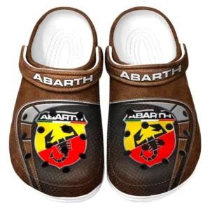Abarth Crocs Sandals For Men Women, Gift For Abarth Fan CAR177031425575 - Brown