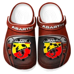 Abarth Crocs Sandals For Men Women, Gift For Abarth Fan CAR177031425575 - Red