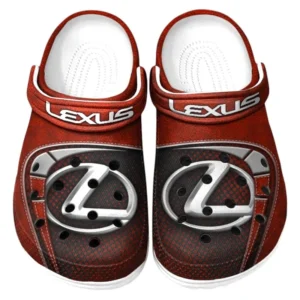 Lexus Crocs Sandals For Men Women, Gift For Lexus Fan CAR177031425576 - Red