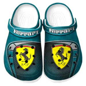 Ferrari Crocs Sandals For Men Women, Gift For Ferrari Fan CAR177031425577 - Cyan