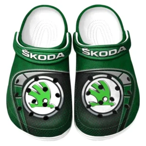 Skoda Crocs Sandals For Men Women, Gift For Skoda Fan CAR177031425578 - Green
