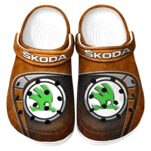 Skoda Crocs Sandals For Men Women, Gift For Skoda Fan CAR177031425578 - Orange