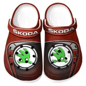Skoda Crocs Sandals For Men Women, Gift For Skoda Fan CAR177031425578 - Red