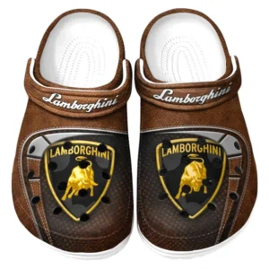 Lamborghini Crocs Sandals For Men Women, Gift For Lamborghini Fan CAR177031425581 - Brown