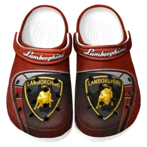 Lamborghini Crocs Sandals For Men Women, Gift For Lamborghini Fan CAR177031425581 - Red