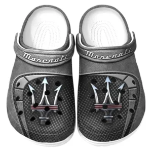 Maserati Crocs Sandals For Men Women, Gift For Maserati Fan CAR177031425582 - Gray