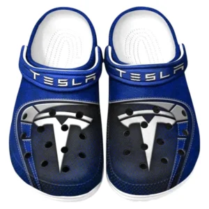 Tesla Crocs Sandals For Men Women, Gift For Tesla Fan CAR177031425583 - Blue