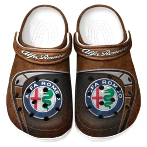 Alfa Romeo Crocs Sandals For Men Women, Gift For Alfa Romeo Fan CAR177031425586 - Brown