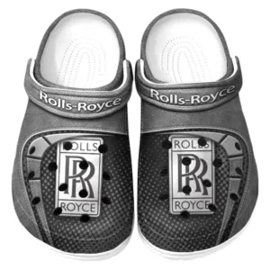 Rolls Royce Crocs Sandals For Men Women, Gift For Rolls Royce Fan CAR177031425598 - Gray