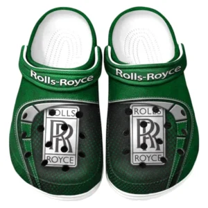 Rolls Royce Crocs Sandals For Men Women, Gift For Rolls Royce Fan CAR177031425598 - Green