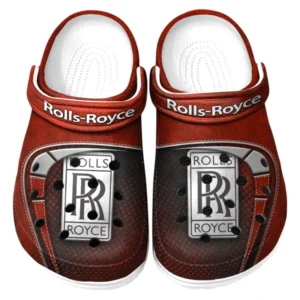 Rolls Royce Crocs Sandals For Men Women, Gift For Rolls Royce Fan CAR177031425598 - Red
