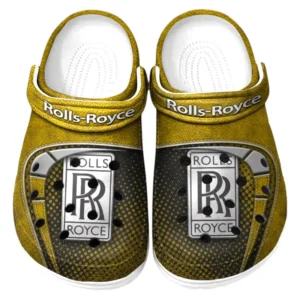 Rolls Royce Crocs Sandals For Men Women, Gift For Rolls Royce Fan CAR177031425598 - Yellow