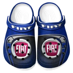 Fiat Crocs Sandals For Men Women, Gift For Fiat Fan CAR177031425603 - Blue