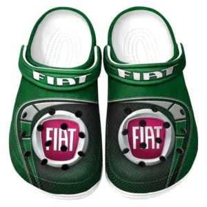 Fiat Crocs Sandals For Men Women, Gift For Fiat Fan CAR177031425603 - Green