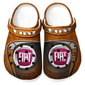 Fiat Crocs Sandals For Men Women, Gift For Fiat Fan CAR177031425603 - Orange