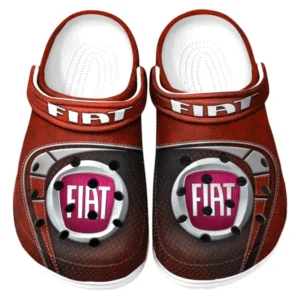 Fiat Crocs Sandals For Men Women, Gift For Fiat Fan CAR177031425603 - Red