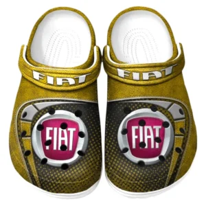 Fiat Crocs Sandals For Men Women, Gift For Fiat Fan CAR177031425603 - Yellow