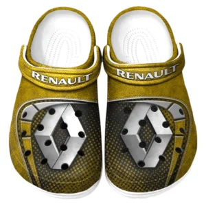 Renault Crocs Sandals For Men Women, Gift For Renault Fan CAR177031425606 - Yellow