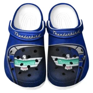 Thunderbird Crocs Sandals For Men Women, Gift For Thunderbird Fan CAR177031425610 - Blue