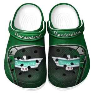 Thunderbird Crocs Sandals For Men Women, Gift For Thunderbird Fan CAR177031425610 - Green