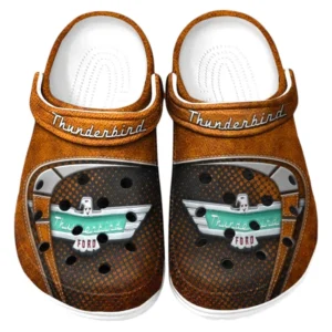 Thunderbird Crocs Sandals For Men Women, Gift For Thunderbird Fan CAR177031425610 - Orange