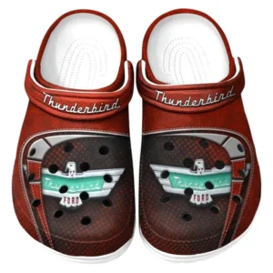 Thunderbird Crocs Sandals For Men Women, Gift For Thunderbird Fan CAR177031425610 - Red