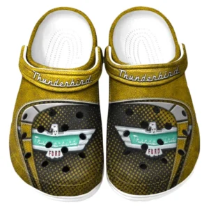 Thunderbird Crocs Sandals For Men Women, Gift For Thunderbird Fan CAR177031425610 - Yellow